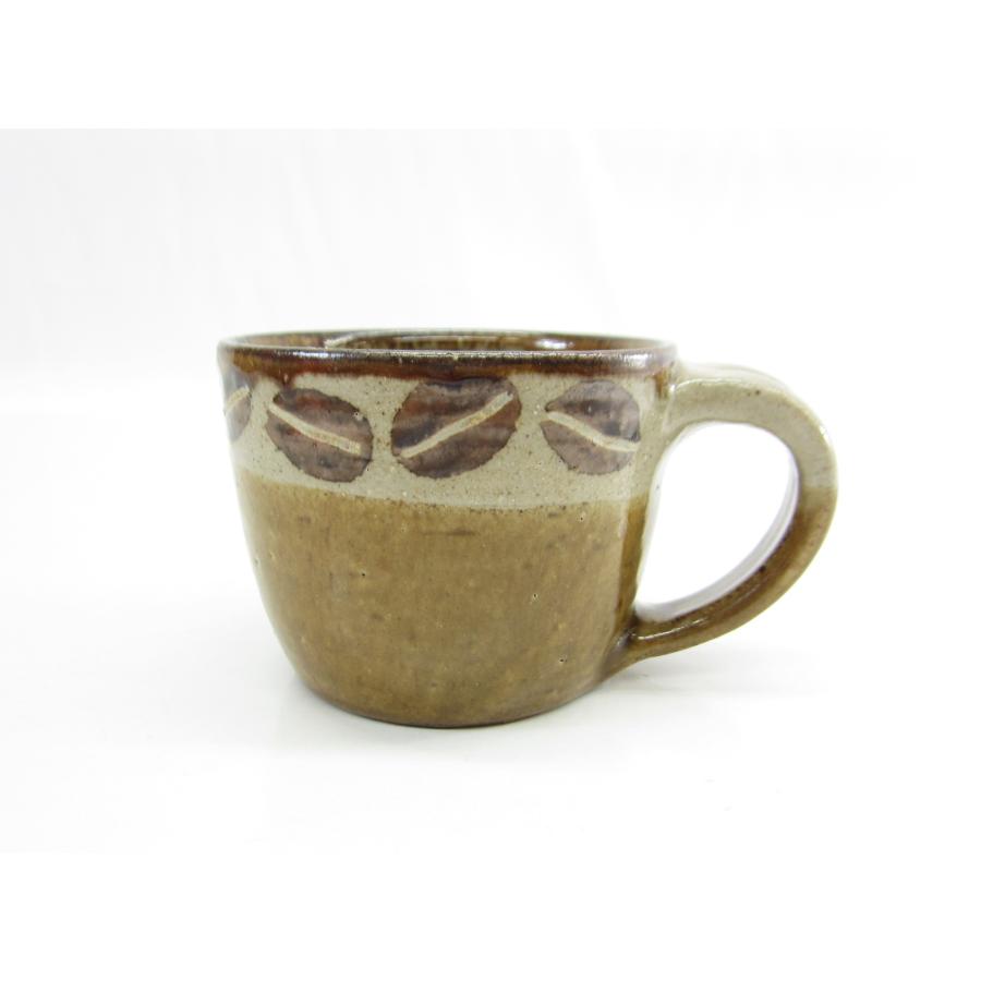 工房十鶴 やちむん コーヒー豆柄 2個セットマグカップ