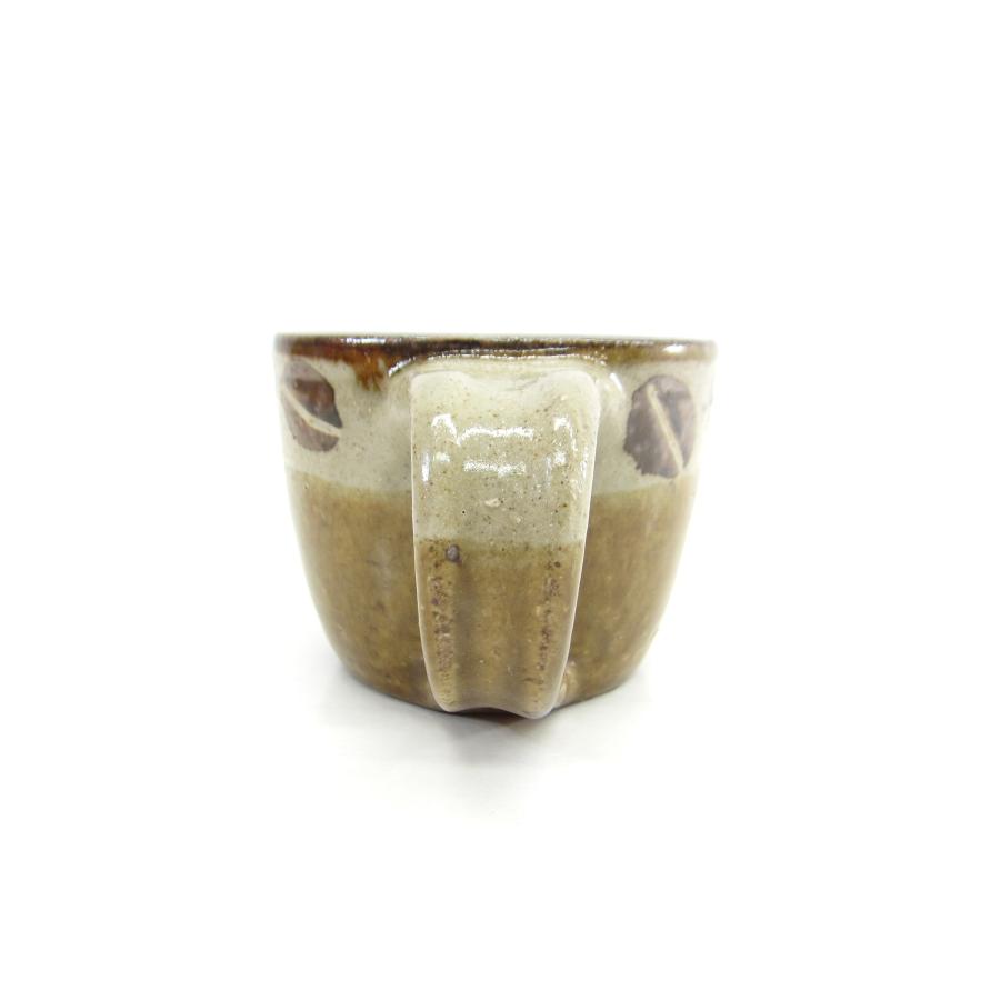 工房十鶴　コーヒー豆模様　小皿 2枚セット 工房十鶴 やちむん お皿 コーヒー豆柄