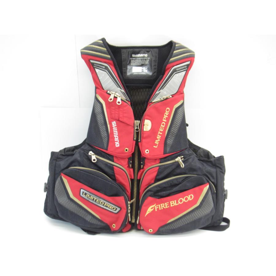 シマノ LIMITED PRO FIRE BLOOD NEXUS ベスト 鮎 シマノ】 ネクサス リミテッドプロ ブラッドレッド VF-113U