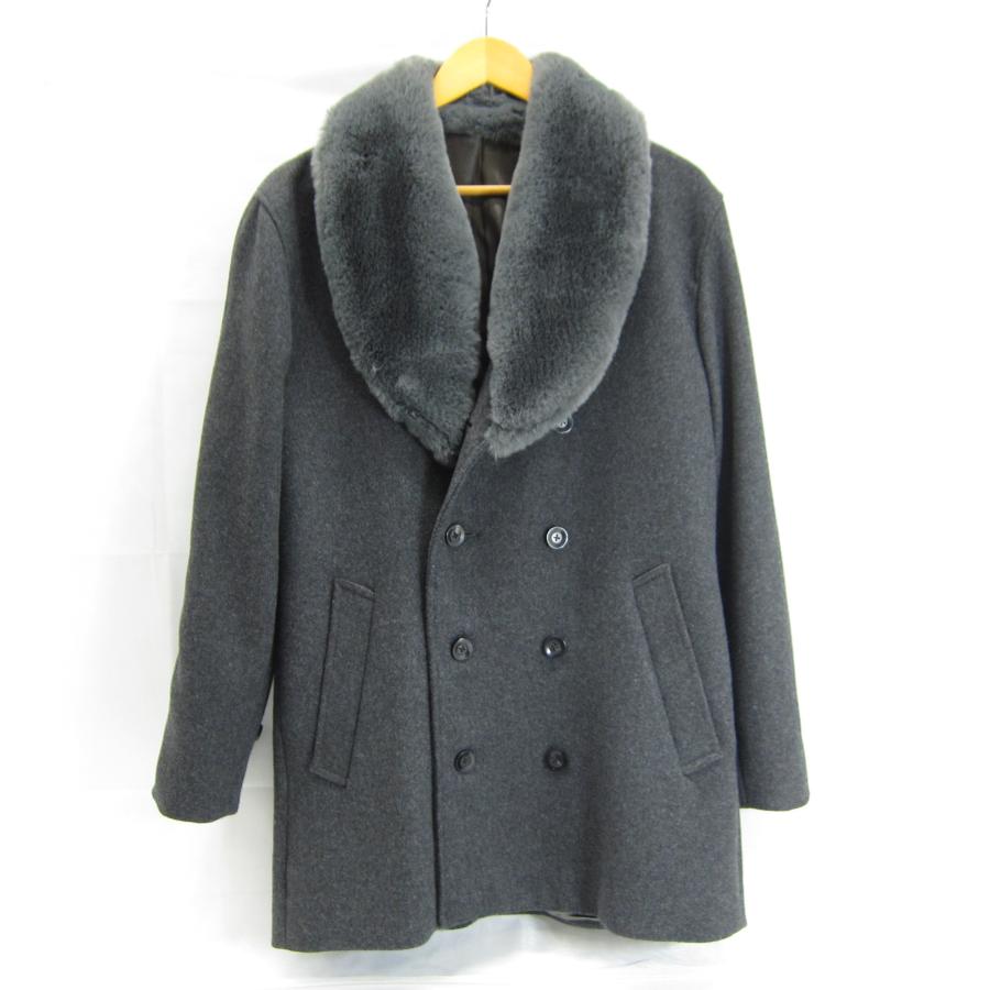 NOID ノーアイディー フェイクファーショールカラー ウールダブル 