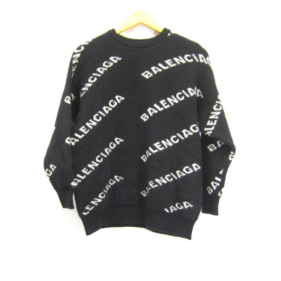 Balenciaga バレンシアガ オールオーバー ロゴ セーター SIZE:36 