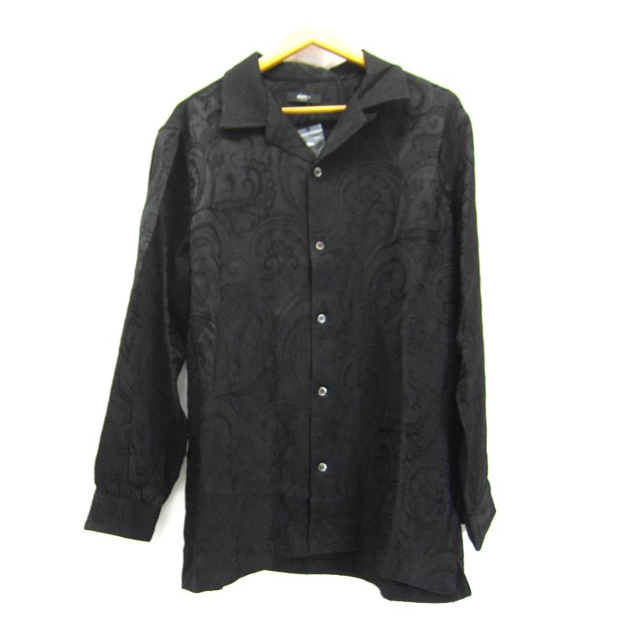 未使用 glamb グラム Open Collar Paisley SH GB0323/SH07 オープン 