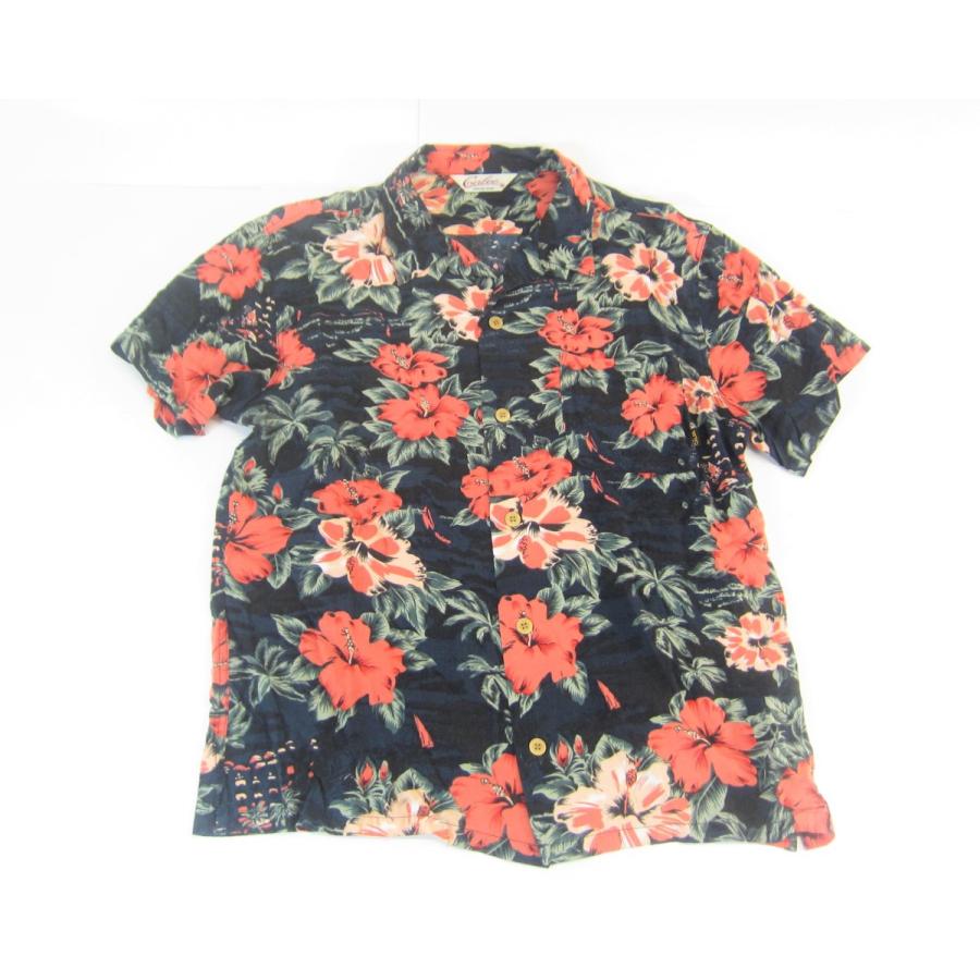 CALEE ハイビスカス アロハシャツ SIZE:M メンズ シャツ □UF3144 