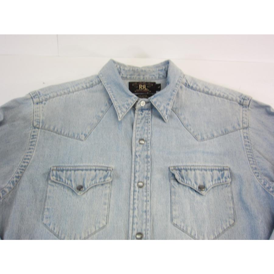 RRL ダブルアールエル デニム ウエスタン シャツ SIZE:L メンズ 衣類 