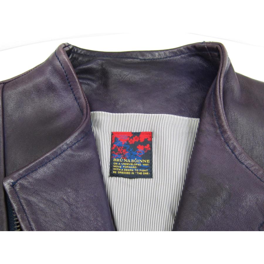 BRU NA BOINNE ブルーナボイン レザー アランジャケット BRU NA BOINNE ブルーナボイン レザー アランジャケット