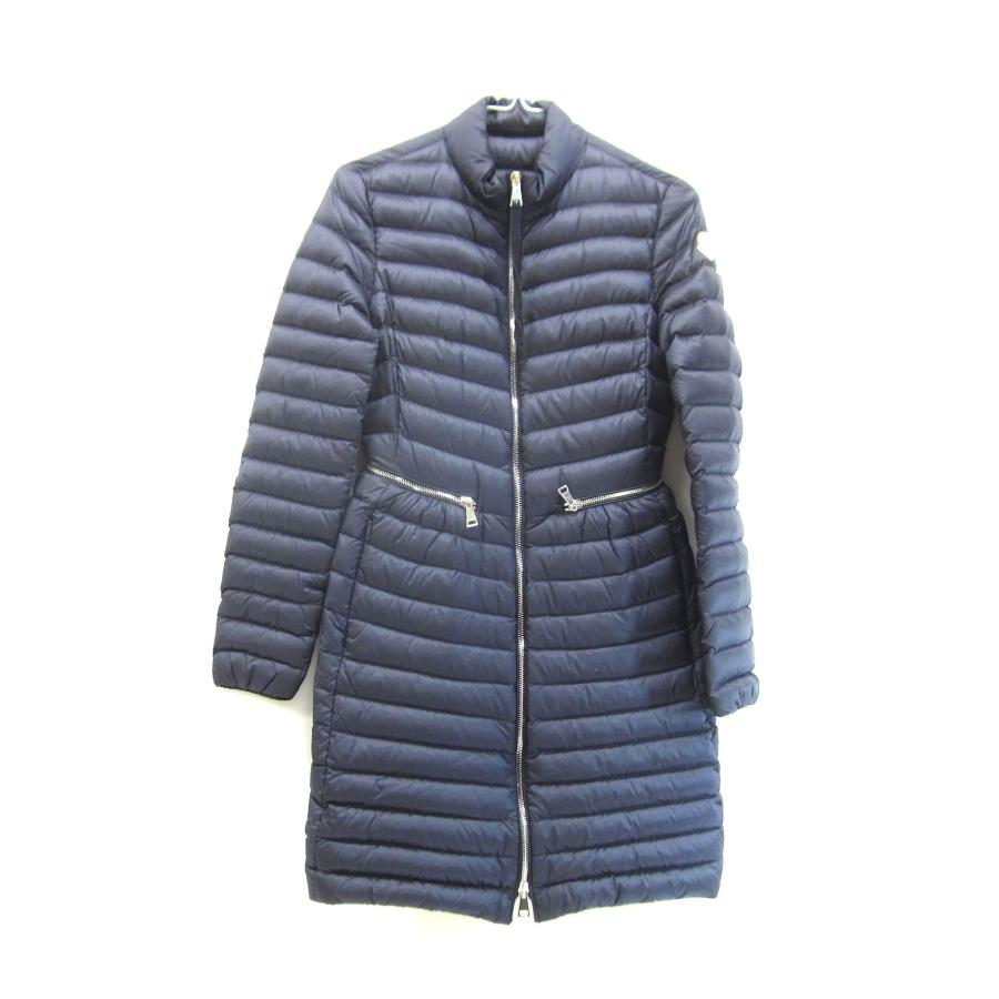 モンクレール ライトダウン　AGATELON グレー　サイズ1 美品 MONCLER（モンクレール） AGATELON ロングダウンジャケット SIZE:0