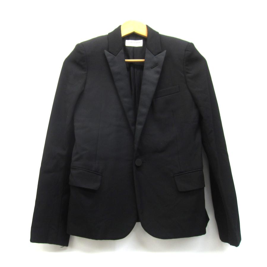 GWセール 47万 13秋冬 サンローランパリ スモーキングジャケット 38 SAINT LAURENT PARIS サンローラン スモーキング ジャケット