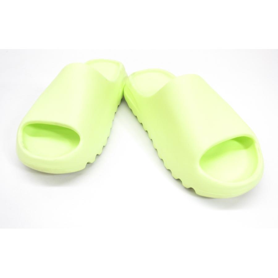 adidas アディダス Originals YEEZY SLIDE “Glow Green” GX6138 US10 28.5cm □UT7594｜thrift-webshop｜02