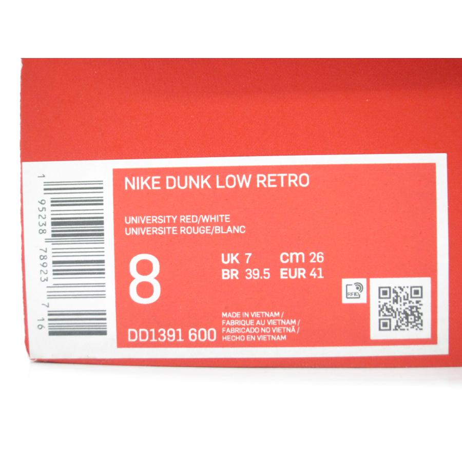 NIKE ナイキ DUNK LOW CHAMPIONSHIP RED DD1391-600 26.0cm スニーカー 靴 #UT8409｜thrift-webshop｜11