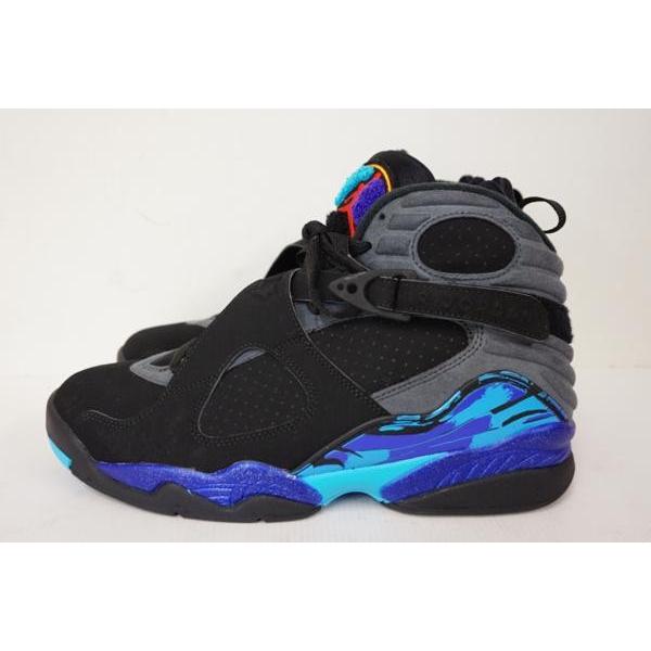 《メンズ靴》NIKE ナイキ AIR JORDAN 8 RETRO AQUA 305381-025 メンズ スニーカー 靴 サイズ27.0cm【中古】｜thrift-webshop｜03