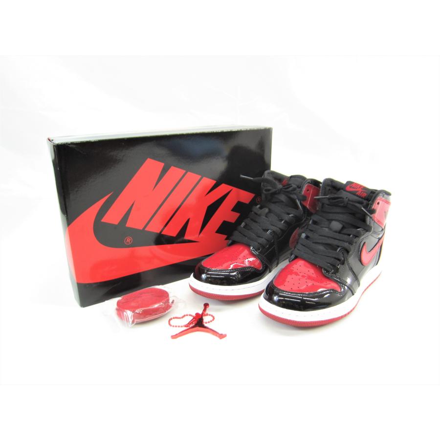 NIKE ナイキ GS Air Jordan 1 High OG パテント ブレッド 24.0cm 