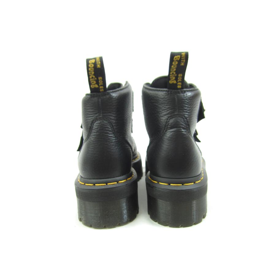 靴 Dr. Martens DEVON HEART UK4 23cm Devon Heart Leather Platform Boots in Blackcurrant | Dr. Martens