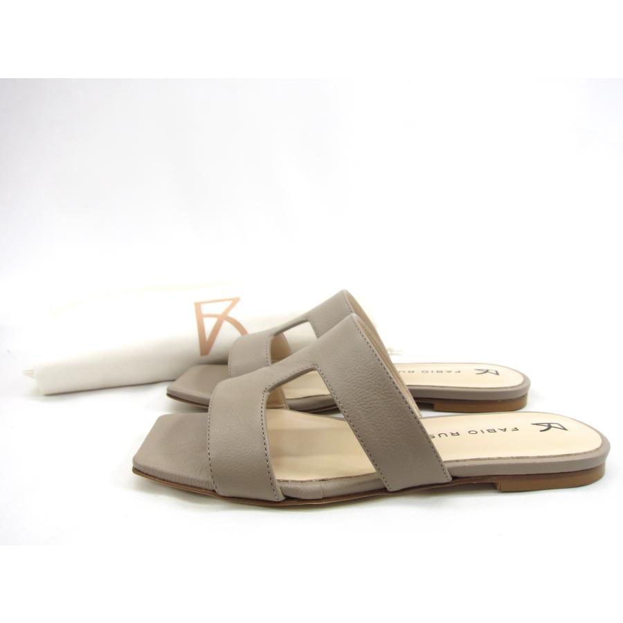 FABIO RUSCONI ファビオルスコーニ ダブルベルトフラットサンダル S  