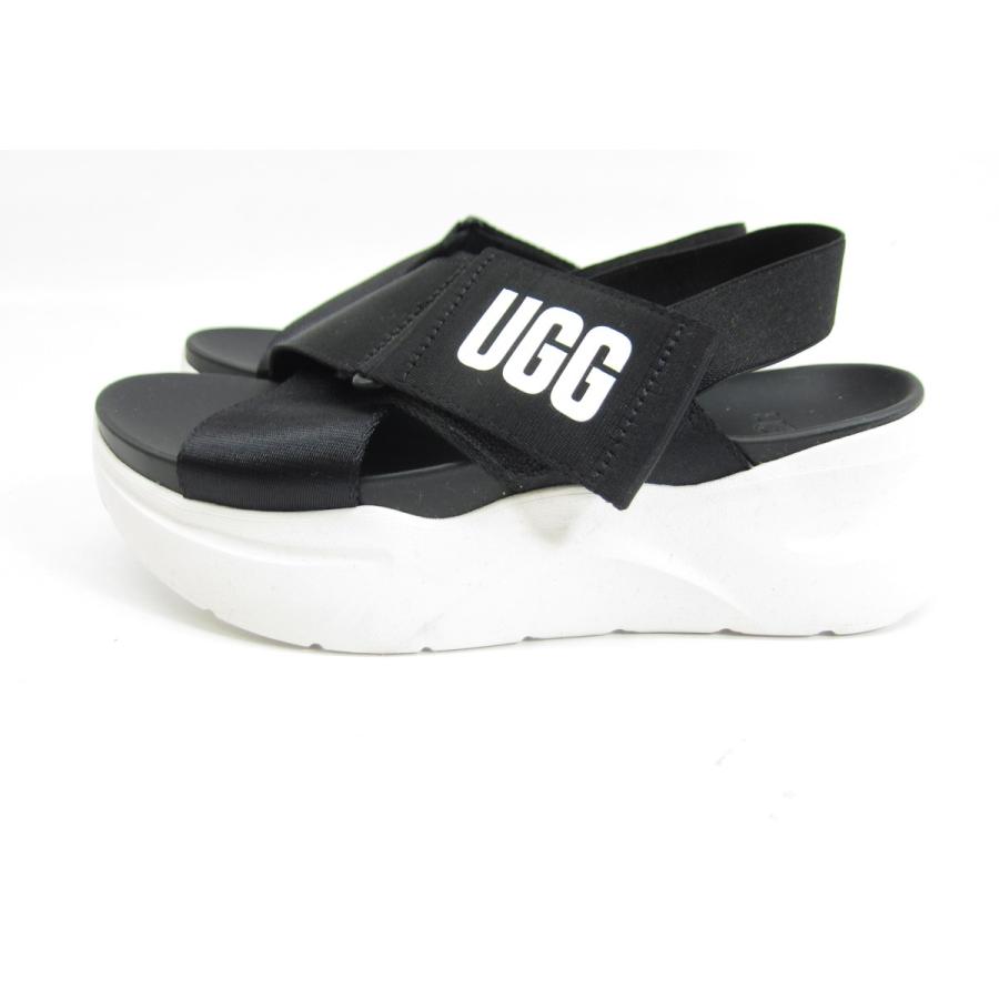 最終値下げ 極美品UGG La Breezeブラック 厚底サンダル 24センチ