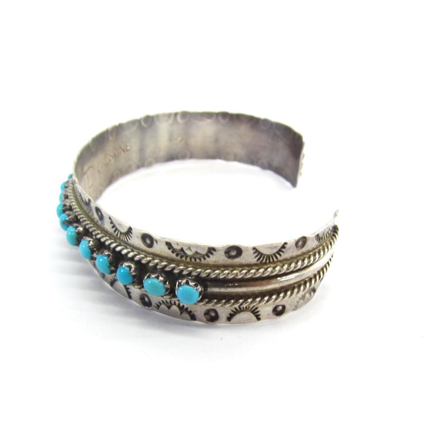 D0104A）希少 ターコイズ silver925 バングル ドライクリーク D0104A）希少 ターコイズ silver925 バングル ドライクリーク