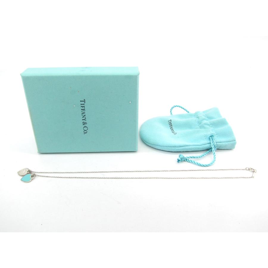TIFFANY&Co. TIFFANY & Co. ティファニー ブルーダブルハート タグ 