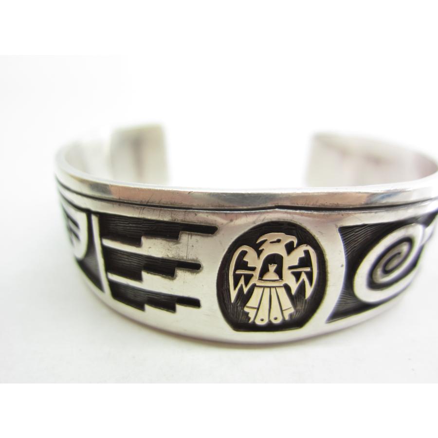 Milson Taylor Hopi ミルソン・テイラー 14K シルバー バングル Milson Taylor Hopi ミルソン・テイラー 14K シルバー バングル