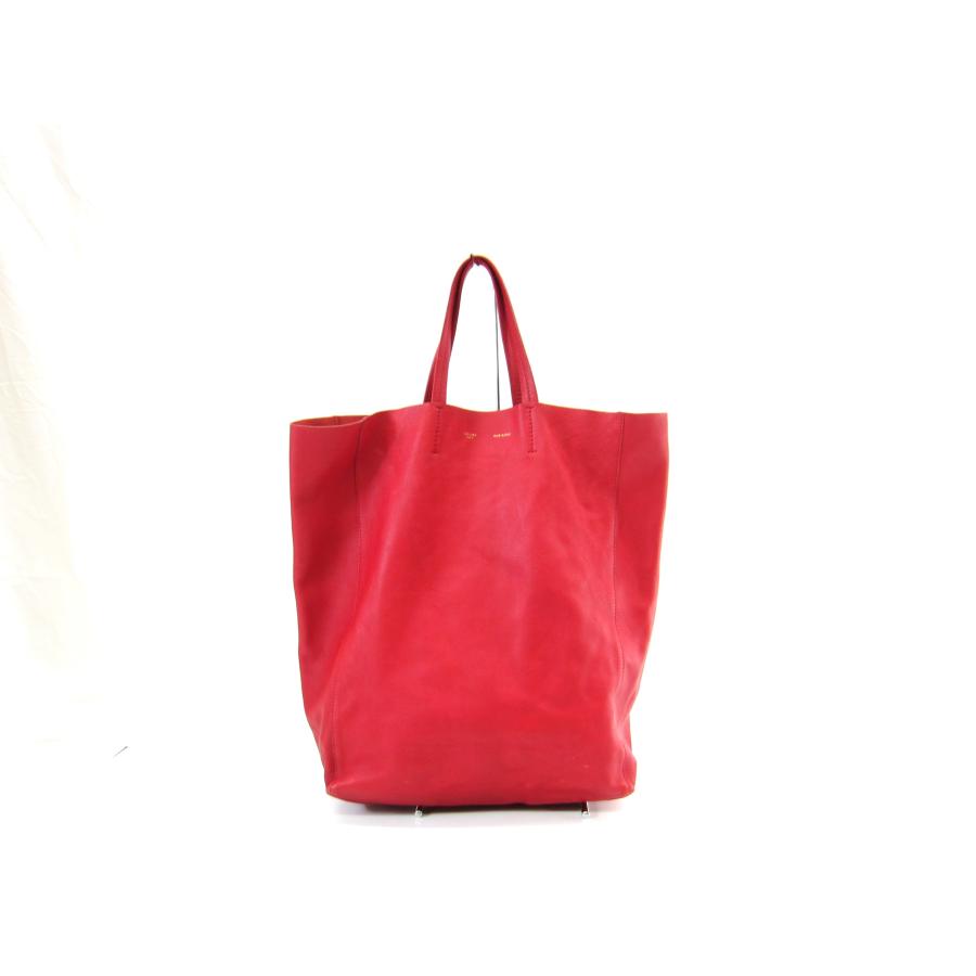 CELINE セリーヌ ホリゾンタルカバ トートバッグ レザー レッド CELINE セリーヌ ホリゾンタルカバ トートバッグ レザー レッド