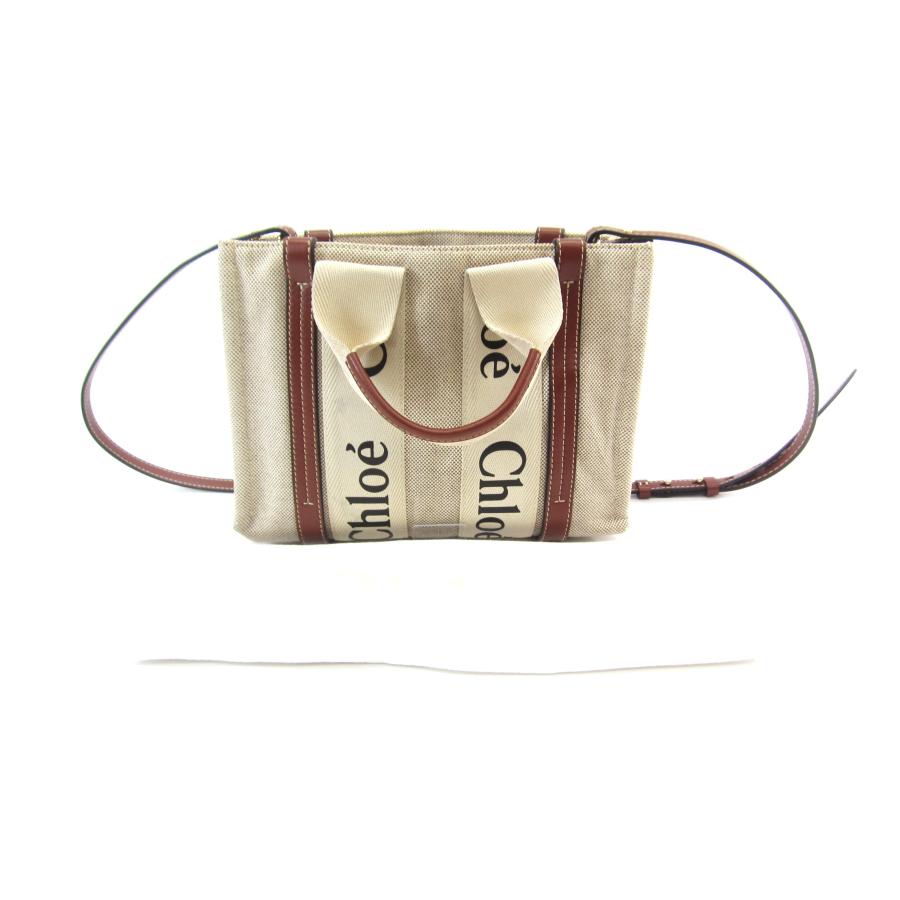 国内発送☆Chloe クロエ Woody スモール バッグ リネン製 Chloé リネン製Woodyスモールトートバッグ | Chloé JP