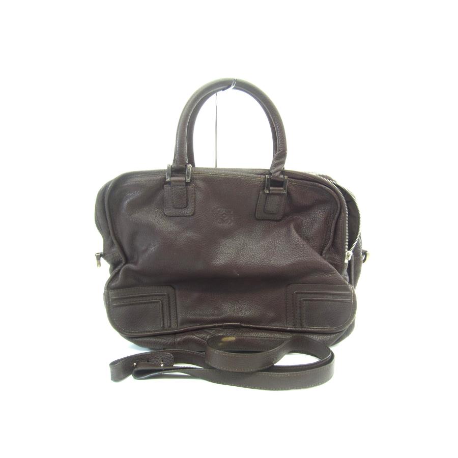 LOEWE（ロエベ） アマソナ40 ブラウン ハンドバッグ 鞄 ※ジャンク