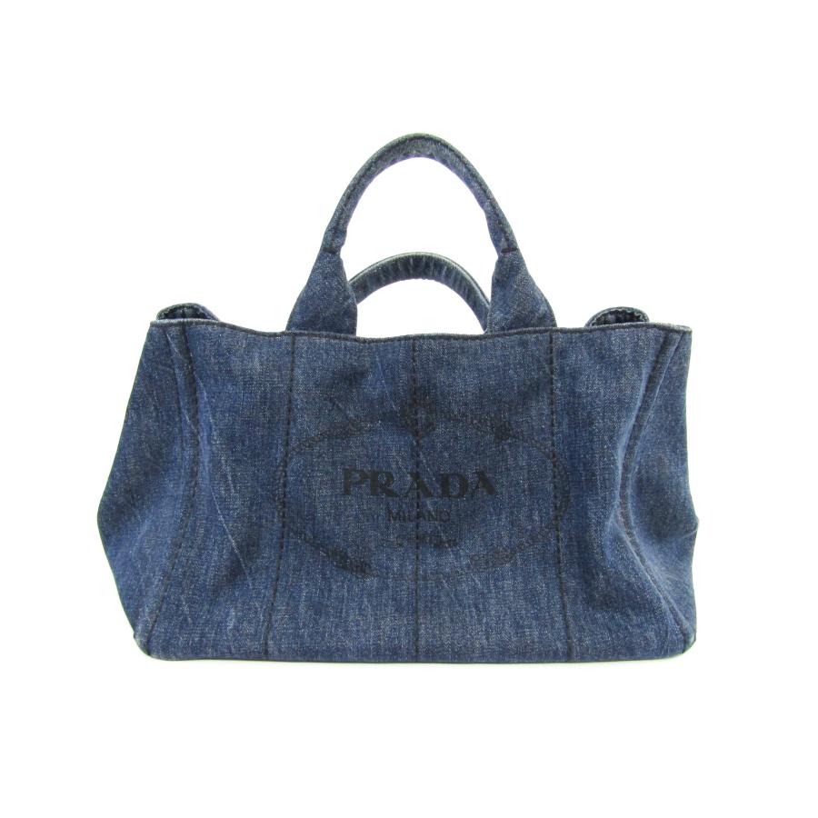PRADA（プラダ） CANAPA カナパ デニム ハンドバッグ 鞄 ∠UP5856