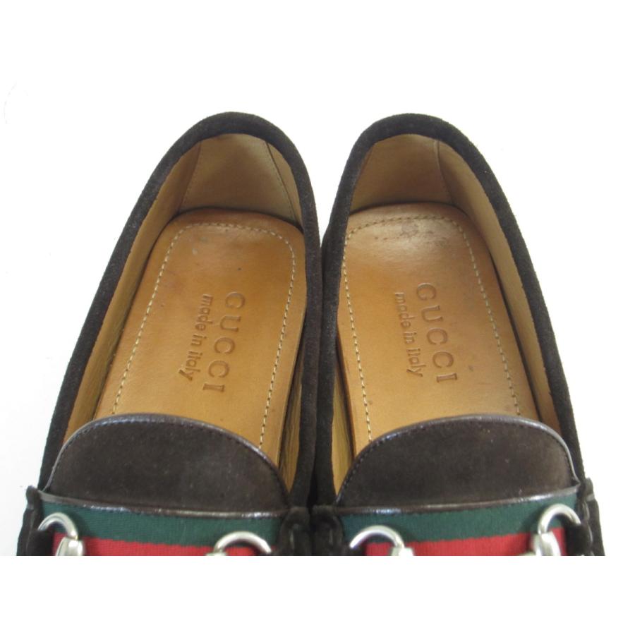GUCCI グッチ ドライビングシューズ スエード / 25.5cm