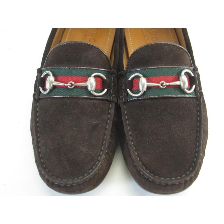 GUCCI グッチ ドライビングシューズ スエード / 25.5cm