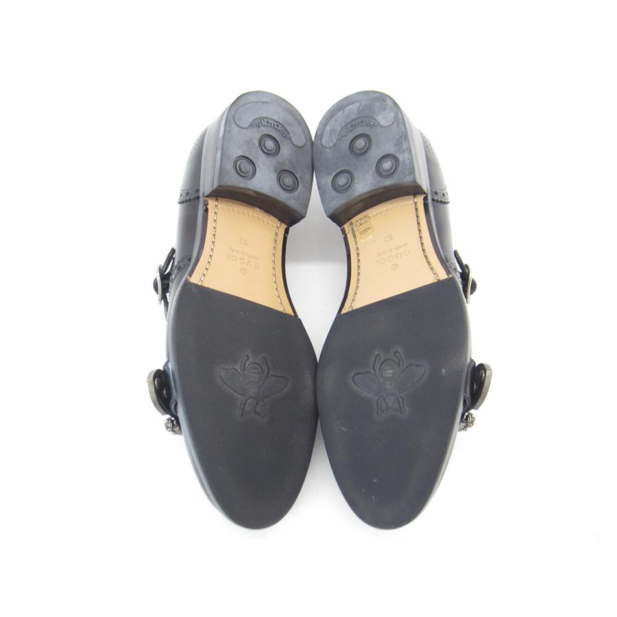 GUCCI グッチ ケルコアブローグモンクシューズ サイズ:10 GUCCI グッチ ケルコアブローグモンクシューズ サイズ:10