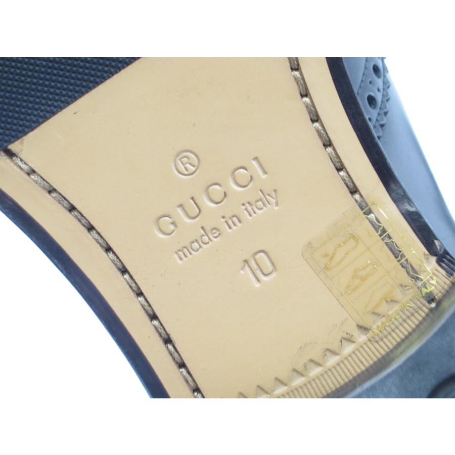 GUCCI グッチ ケルコアブローグモンクシューズ サイズ:10 GUCCI グッチ ケルコアブローグモンクシューズ サイズ:10