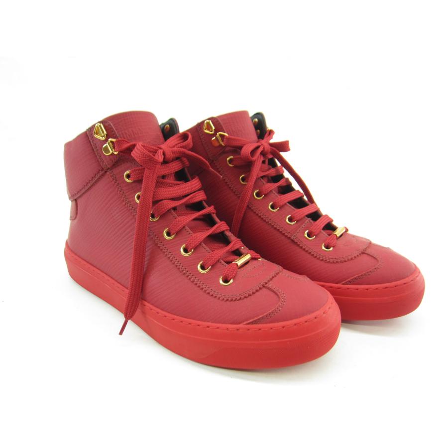 JIMMY CHOO ジミーチュウ レザー ハイカット スニーカー 赤 SIZE JIMMY CHOO ジミーチュウ レザー ハイカット スニーカー 赤 SIZE