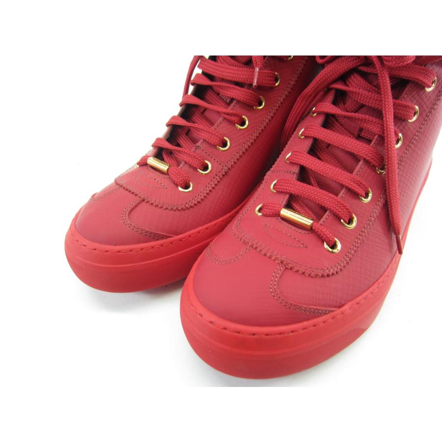 JIMMY CHOO ジミーチュウ レザー ハイカット スニーカー 赤 SIZE JIMMY CHOO ジミーチュウ レザー ハイカット スニーカー 赤 SIZE