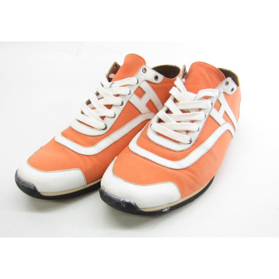HERMES Hermes エルメス キャンバス スニーカー SIZE:43.5 メンズ 靴 