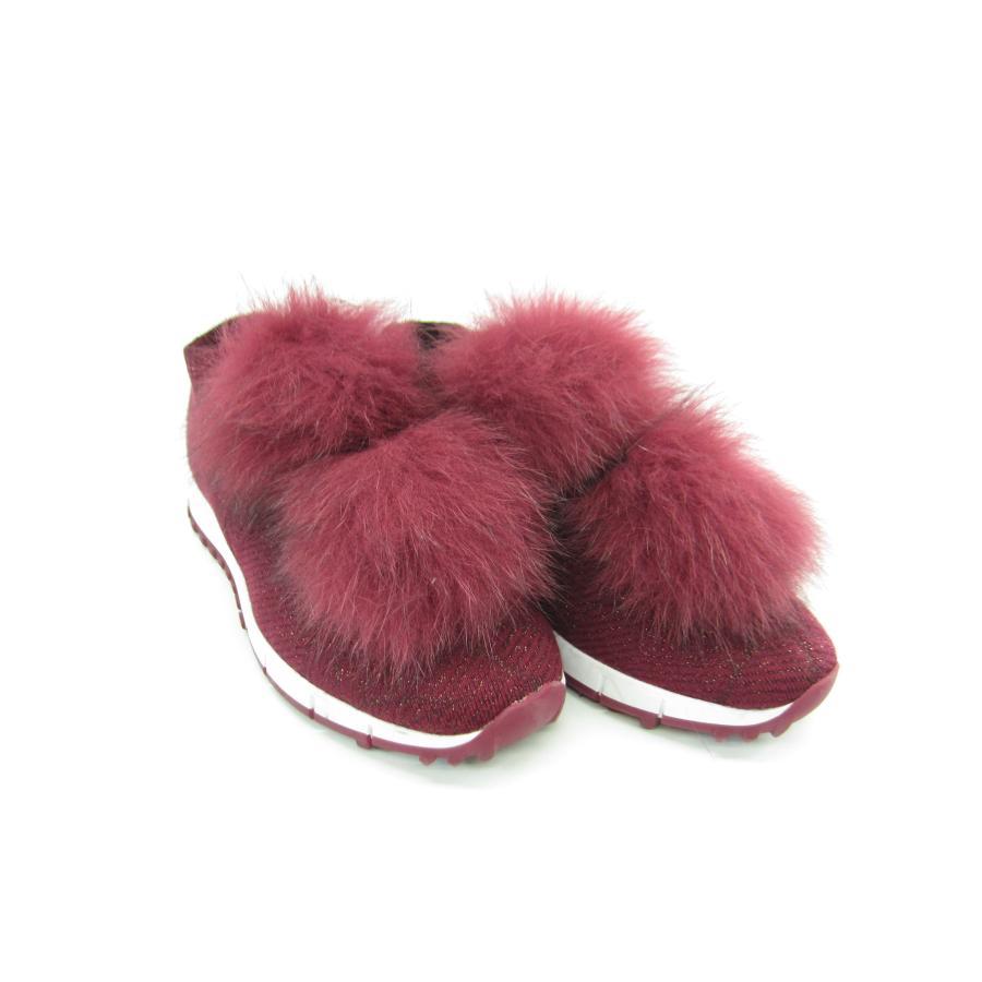 JIMMY CHOO ジミー・チュー ファースニーカー SIZE:35 1/2 レディース  