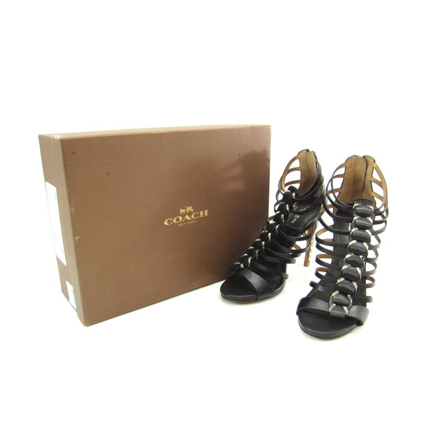 COACH コーチ グラディエーター サンダル ハイヒール レザー SIZE:37 