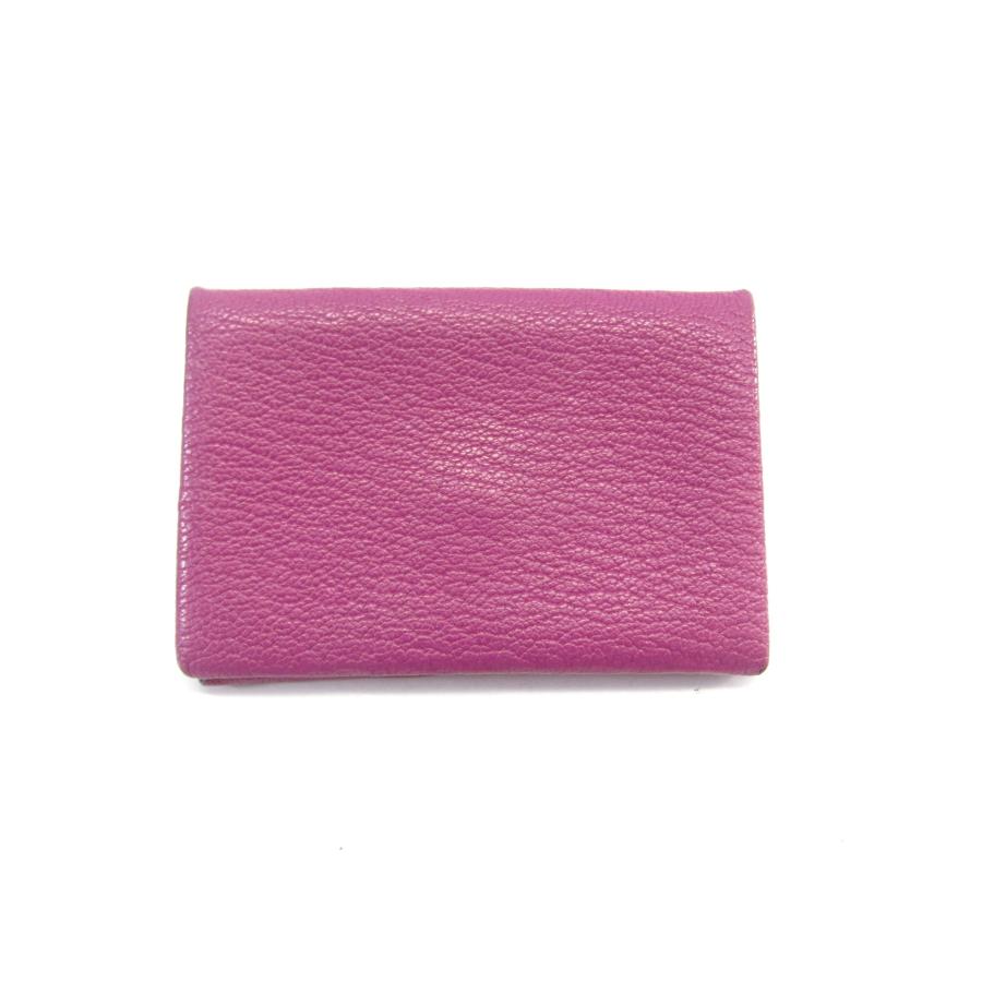 HERMES（エルメス） カードケース レザー パープル ∠UP4437