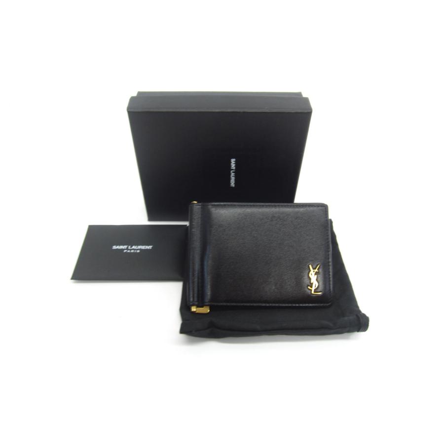 サンローラン SAINT LAURENT カサンドラ ビルクリップ ウォレット タイニーカサンドラビルクリップウォレット（シャイニーレザー