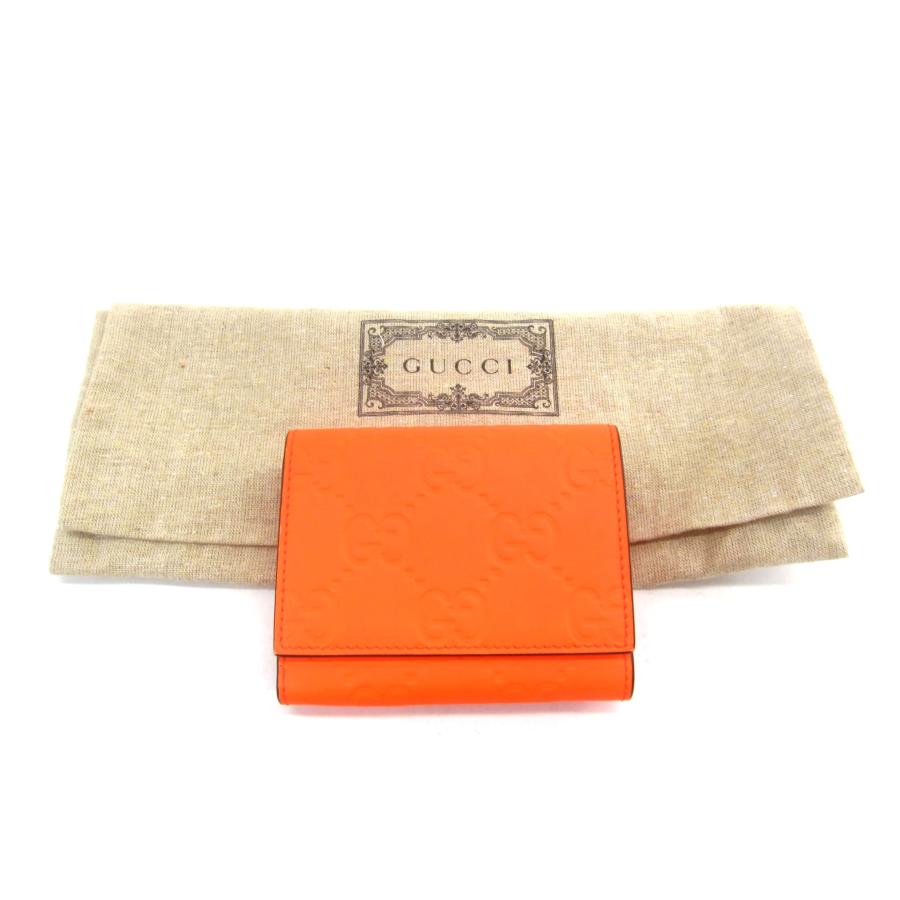 GUCCI（グッチ） 771318 GGラバー エフェクト 三つ折り ウォレット