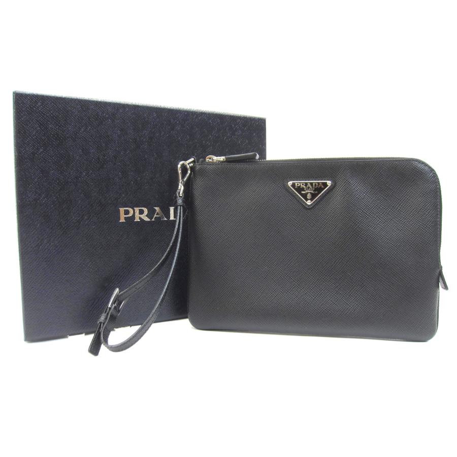 PRADA（プラダ） サフィアーノレザー ポーチ クラッチバッグ/セカンド 