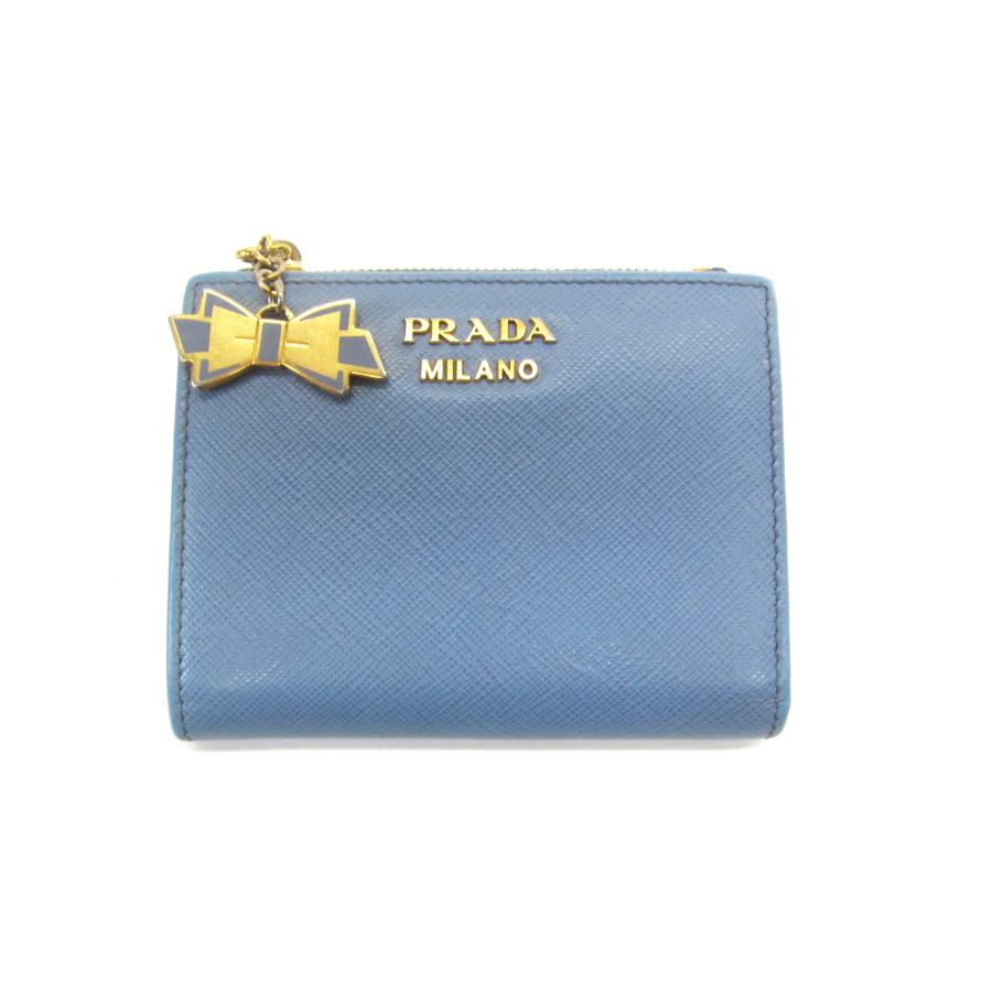 PRADA（プラダ） サフィアーノ レザー 二つ折り ウォレット 財布