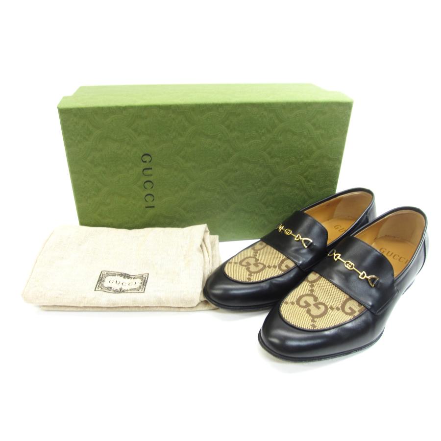GUCCI（グッチ） GG柄 ビットローファー 677049 7 1/2 26.5cm 靴