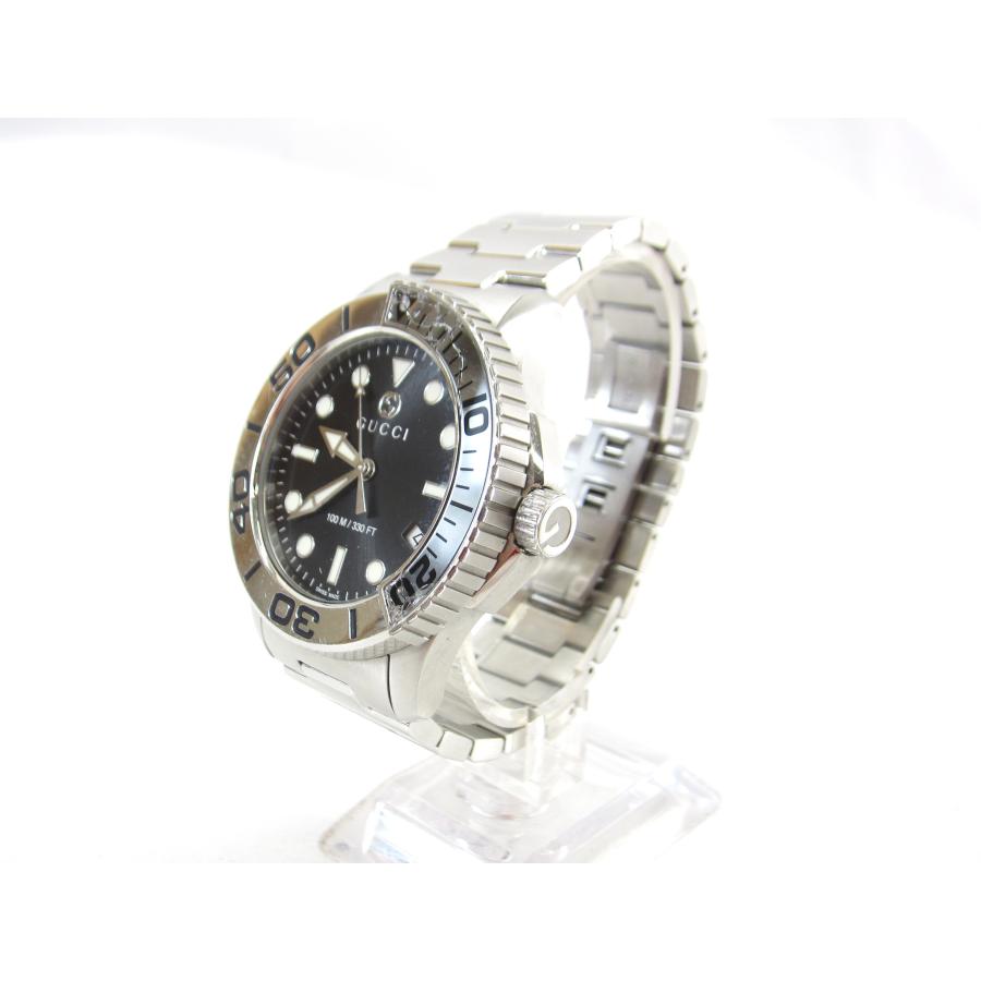 GUCCI グッチ ダイバー 126.2 YA126277 クォーツ ※割れあり GUCCI グッチ ダイバー 126.2 YA126277 クォーツ ※割れあり