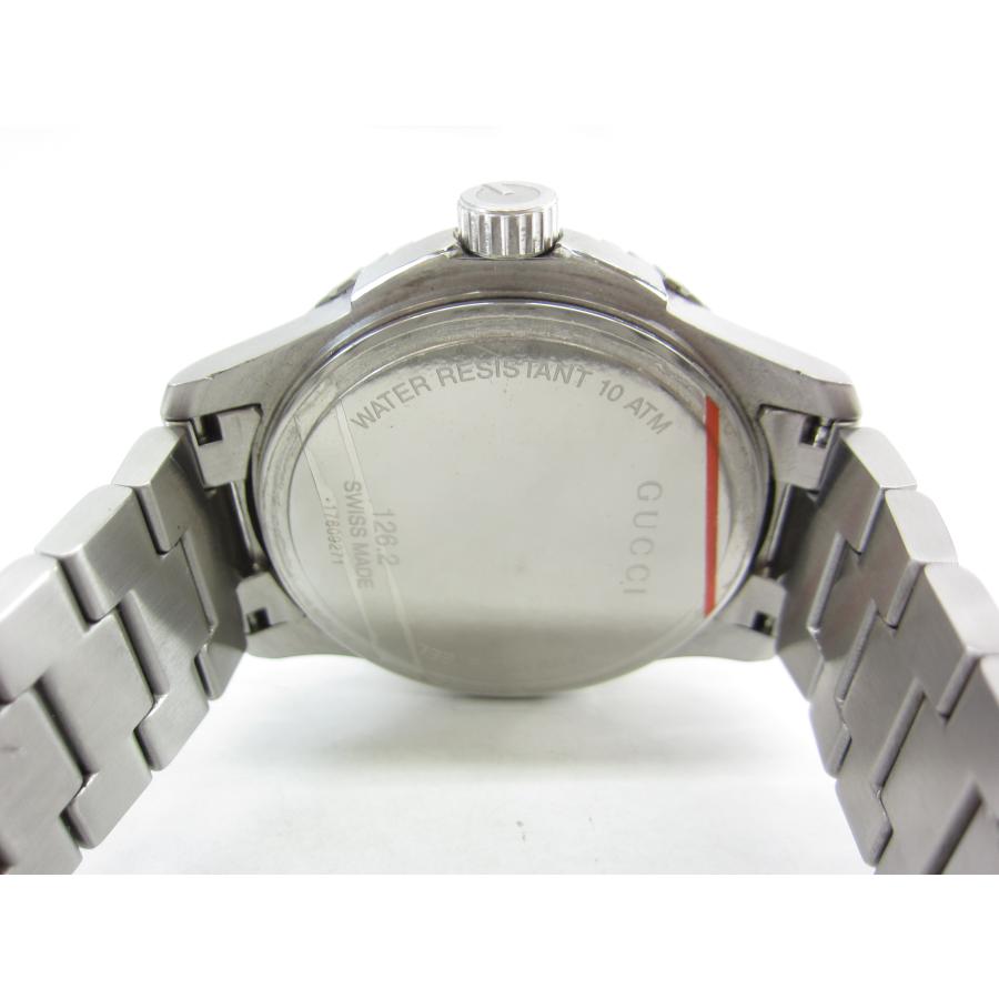 GUCCI グッチ ダイバー 126.2 YA126277 クォーツ ※割れあり GUCCI グッチ ダイバー 126.2 YA126277 クォーツ ※割れあり