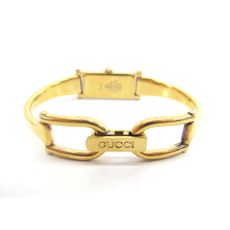 GUCCI レディース 1500 バングル ゴールド バングル GUCCI グッチ 1500 ゴールドカラー バングル ウォッチ 腕時計