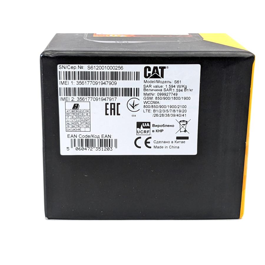 Caterpillar CAT S61 高堅牢タフネススマホ 64GB 日本対応 技適 Caterpillar CAT S61 高堅牢タフネススマホ 64GB 日本対応 技適