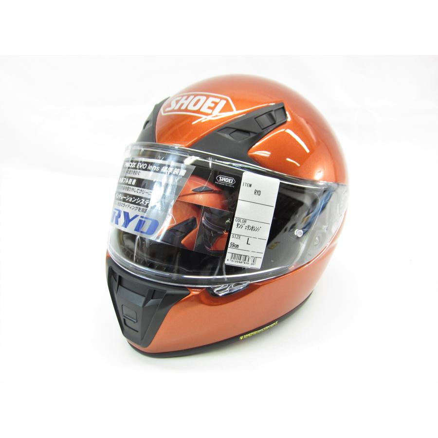 未使用 SHOEI ショウエイ RYD アールワイディー タンジェリン 未使用 SHOEI ショウエイ RYD アールワイディー タンジェリン