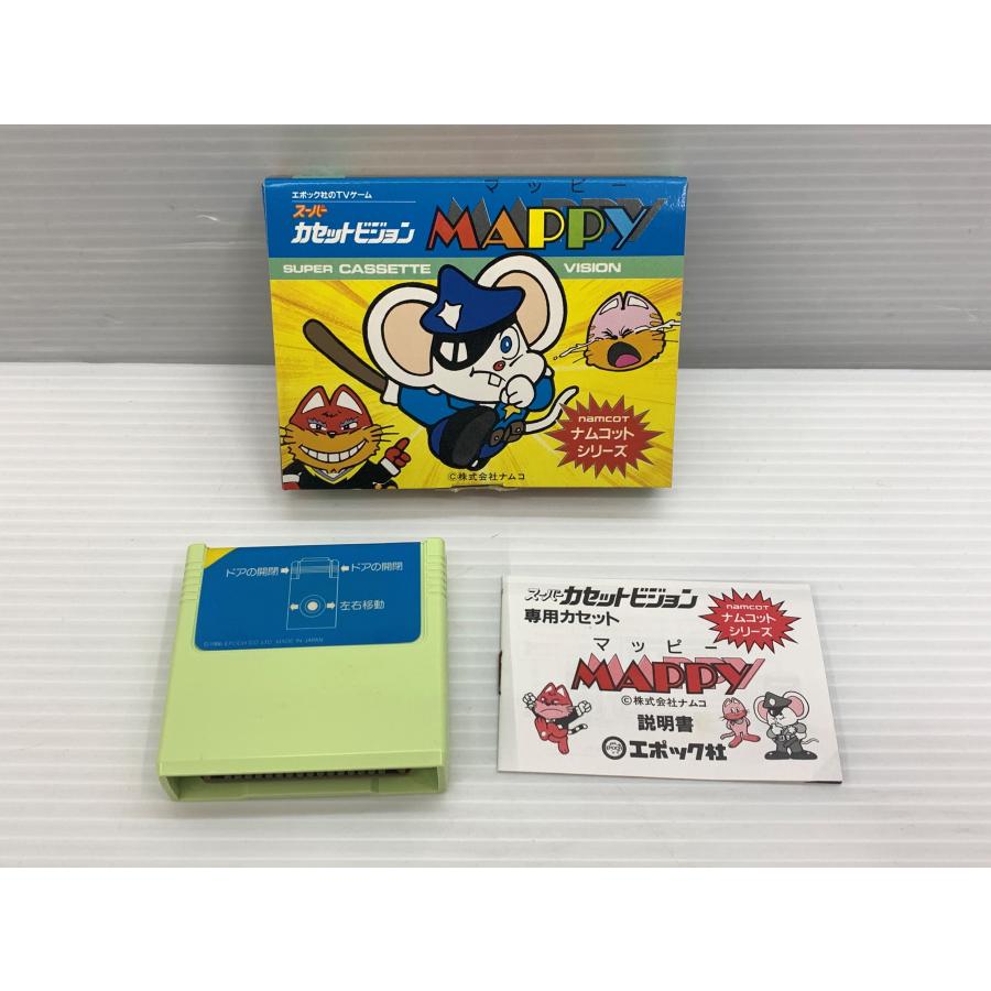 エポック社 スーパーカセットビジョン用ソフト マッピー エポック社 マッピー スーパーカセットビジョン ナムコ 当時物