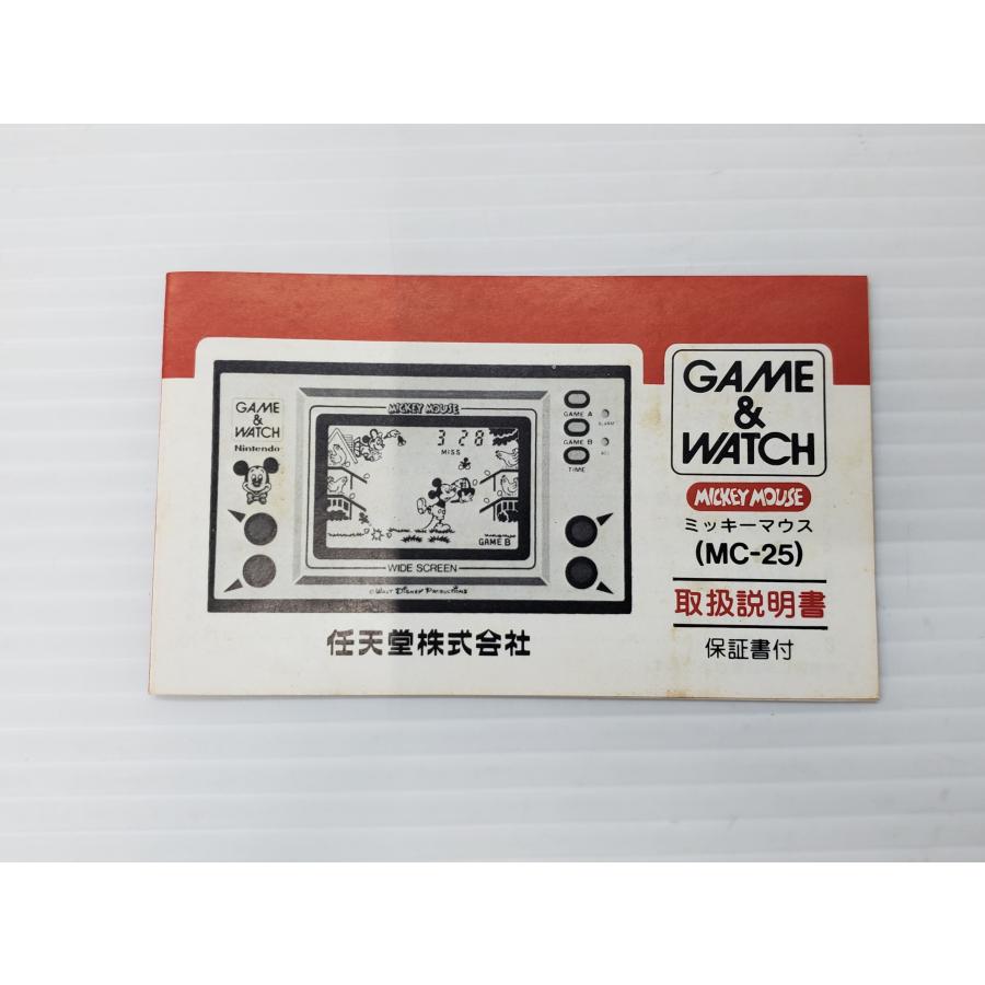 【動作確認済】任天堂 ゲームウォッチ ミッキーマウス 説明書付き 任天堂 ミッキーマウス ゲーム＆ウォッチ 箱・取扱説明書 付属