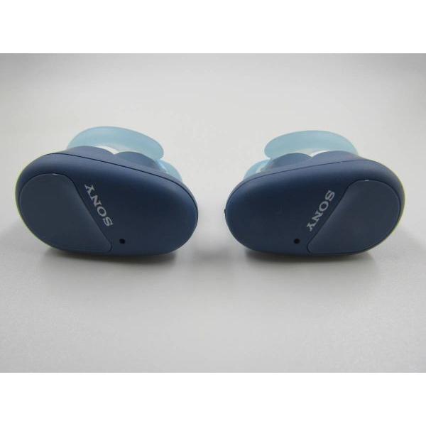 SONY ワイヤレスイヤホン WF-SP800N ノイズキャンセリング ブルー 動作