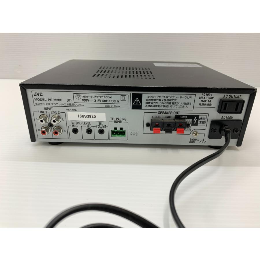 [M-TN 2602] JVC MIXING アンプ PS-M30P ケンウッド JVC BGMアンプ 小型パワーアンプ PS-M30P 動作確認済