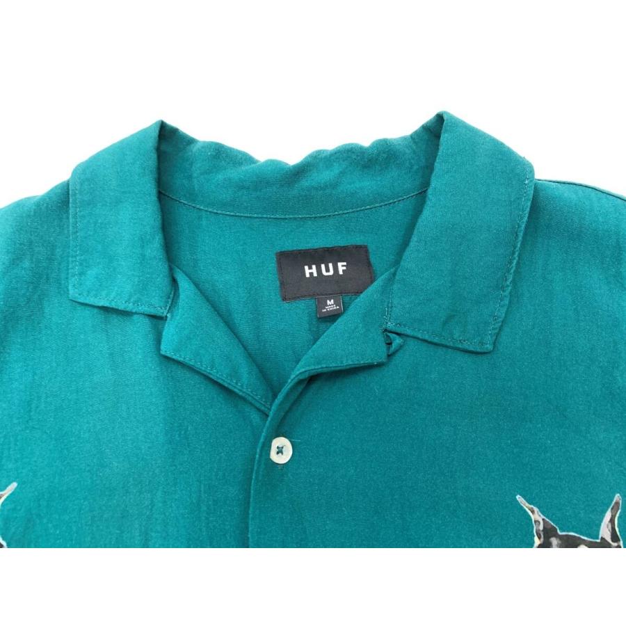 Huf midnight orangeコラボモデル 半袖シャツ オリーブグリーン Huf midnight orangeコラボモデル 半袖シャツ オリーブグリーン